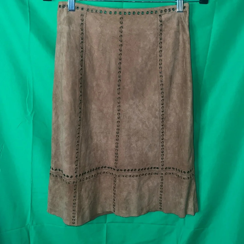 Double D Ranch 100% Leather Skirt size 4